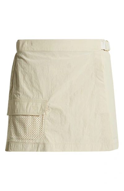 Shop Outdoor Voices Recycled Nylon Wrap Skort In Calcite