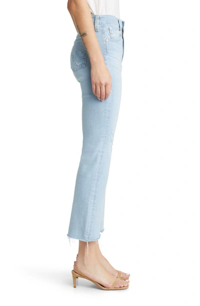 Shop Ag Farrah Raw Hem Crop Bootcut Jeans In 21 Years Daylight