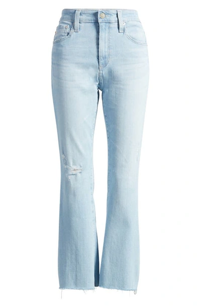 Shop Ag Farrah Raw Hem Crop Bootcut Jeans In 21 Years Daylight