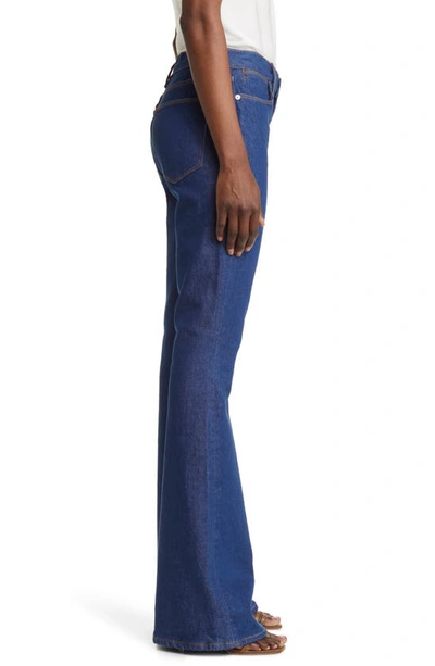 Shop Frame Le High Waist Flare Jeans In Adele