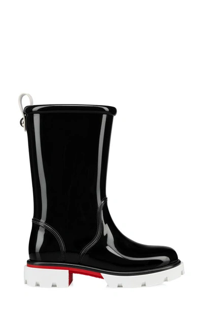 Shop Christian Louboutin Toy Waterproof Rain Boot In Black