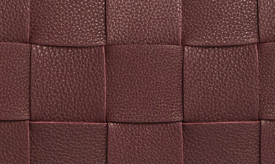 Shop Bottega Veneta Cassette Intrecciato Leather Crossbody Bag In Penny-gold