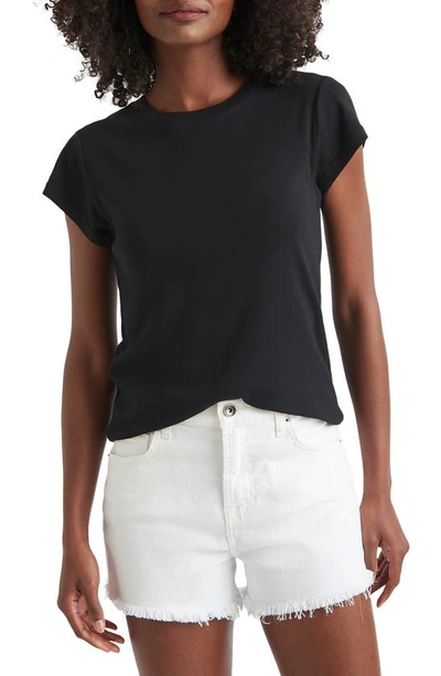 Shop Splendid Faye Crewneck Tee In Black