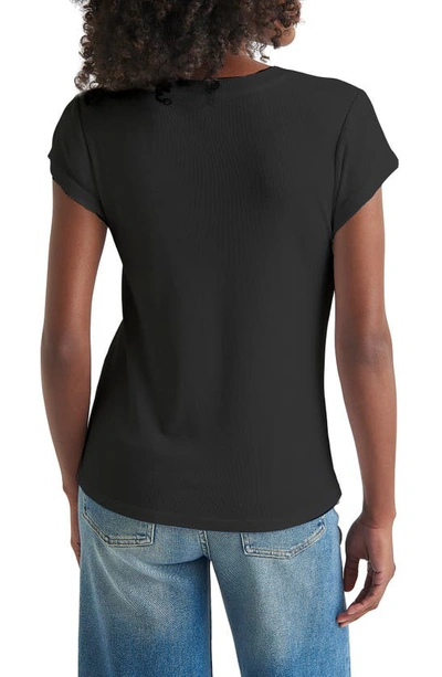 Shop Splendid Faye Crewneck Tee In Black