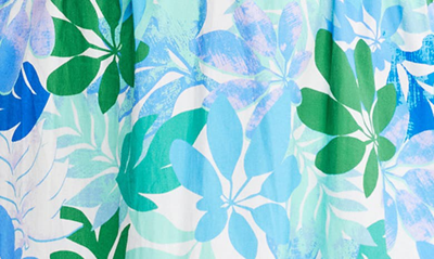 Shop Estelle Travola Floral Sleeveless Shirtdress In Print