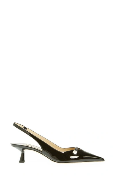 Jimmy Choo Amita Patent Leather Pumps In Black