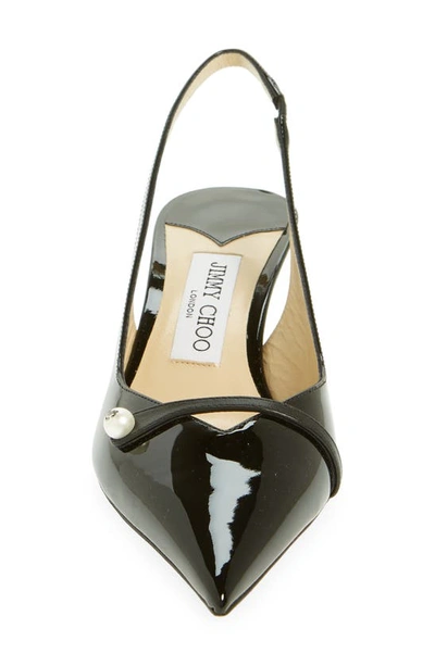 Jimmy Choo Amita Patent Leather Pumps In Black