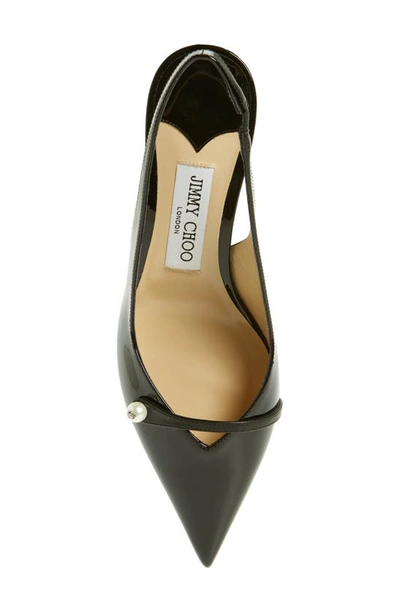 Jimmy Choo Amita Patent Leather Pumps In Black