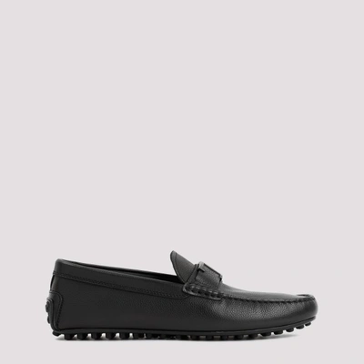 Shop Tod's Tod`s Grained Leather Loafer City Gommino In Nero