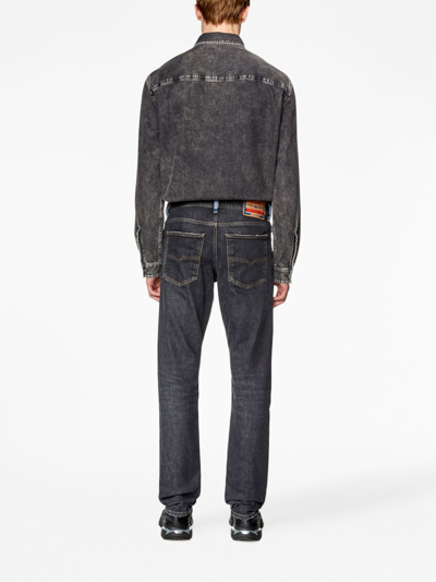 Diesel 1995 D-sark Mid-rise Straight-leg Jeans In Blue