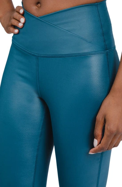 Shop 90 Degree By Reflex Interlink Flared Yoga Pants In Reflecting Pond