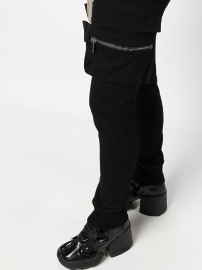 Shop Rick Owens Drawstring Skinny Trousers In Black