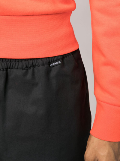 Moncler Logo-patch Track Pants In Black