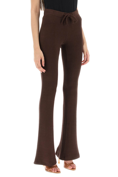 Shop Siedres Flo Knitted Pants In Brown (brown)