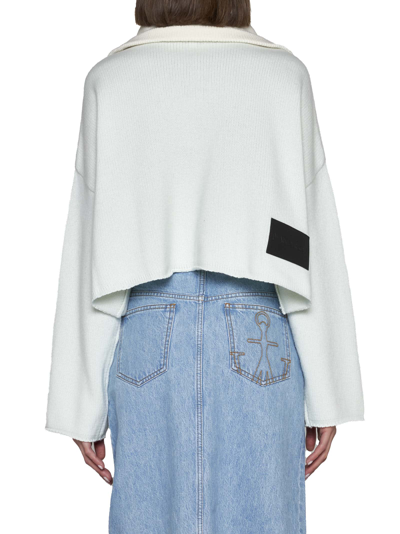 Shop Jw Anderson Sweater In Mint Off White