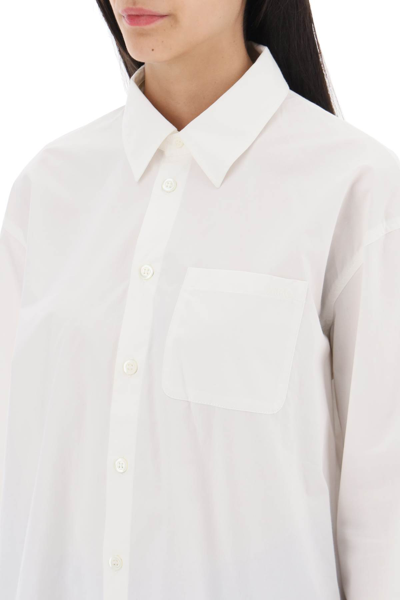 Shop Apc Boyfriend Boxy Shirt In Blanc (white)