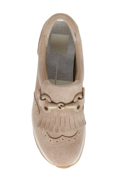 Dolce Vita Jhax Platform Sneaker In Almond Suede