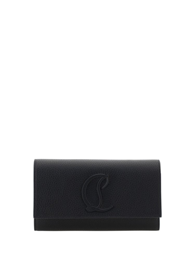 Shop Christian Louboutin By My Side Chained Wallet In Black