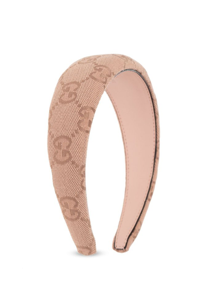 Shop Gucci Logo Detailed Headband In Pink