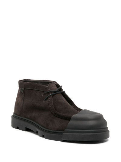 Shop Camper Junction Lace-up Fastening Boots In Brown