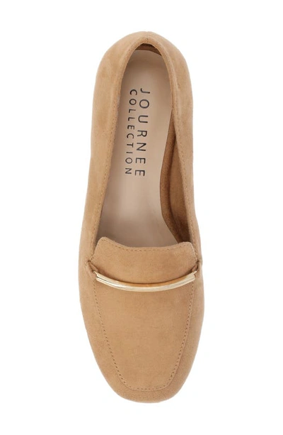 Shop Journee Collection Wrenn Loafer In Tan/ Suede
