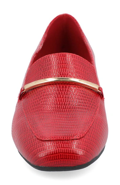 Journee Collection Tru Comfort Foam Wrenn Flat In Red