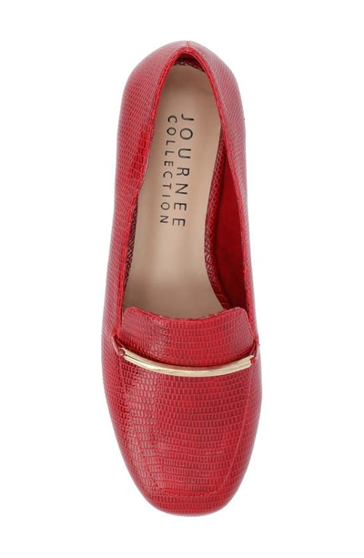 Journee Collection Tru Comfort Foam Wrenn Flat In Red