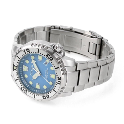 Pre-owned Citizen Promaster Bn0165-55l Marine Blue Dial Diver`s 200m Eco-drive Men Watch