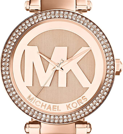 Pre-owned Michael Kors Parker Stainless Steel Watch With Glitz Accents I With Tag