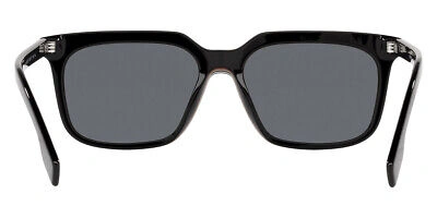 Pre-owned Burberry Be4337 Sunglasses Men Black Square 56mm 100% Authentic In Gray