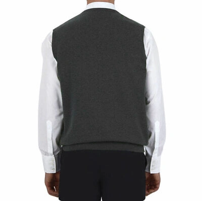 Pre-owned Turnbull & Asser Turnbull And Asser Men's Slipover Sweater Vest In Gray