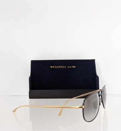 Pre-owned Masunaga Brand Authentic  9001 Sunglasses Gold & Black 69 58mm Frame In Clear