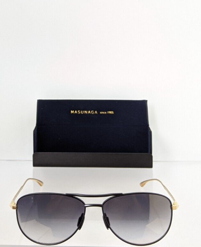 Pre-owned Masunaga Brand Authentic  9001 Sunglasses Gold & Black 69 58mm Frame In Clear