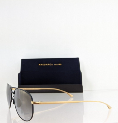 Pre-owned Masunaga Brand Authentic  9001 Sunglasses Gold & Black 69 58mm Frame In Clear