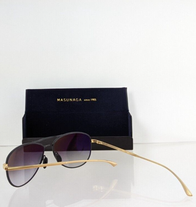 Pre-owned Masunaga Brand Authentic  9001 Sunglasses Gold & Black 69 58mm Frame In Clear