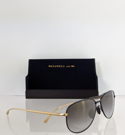 Pre-owned Masunaga Brand Authentic  9001 Sunglasses Gold & Black 69 58mm Frame In Clear