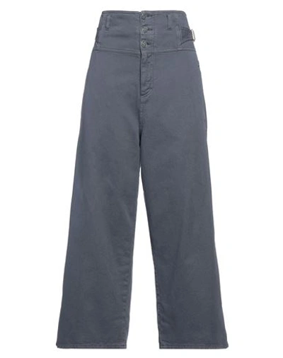 Shop Etro Woman Pants Slate Blue Size 30 Cotton