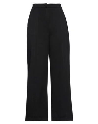 Manila Grace Woman Pants Black Size 10 Viscose, Polyamide, Elastane In Black