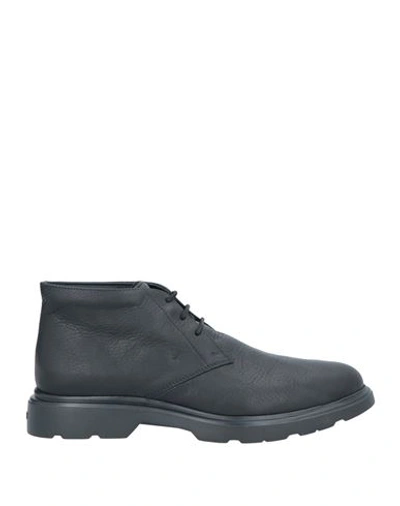Shop Hogan Man Ankle Boots Black Size 8.5 Soft Leather