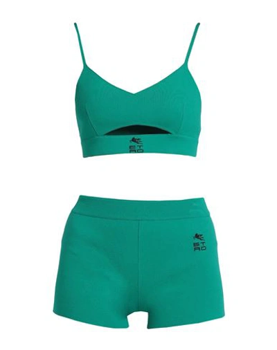 Shop Etro Woman Co-ord Emerald Green Size 2 Viscose, Polyester