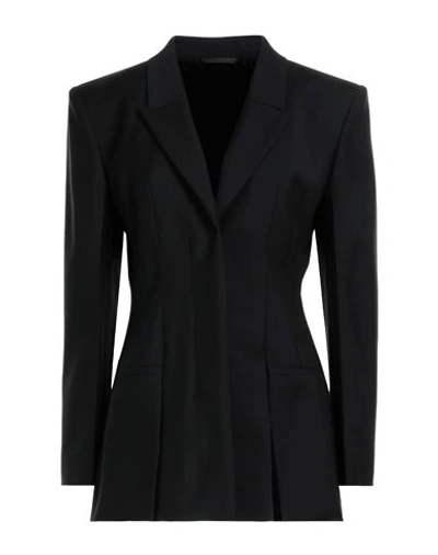 Shop Givenchy Woman Blazer Black Size 8 Wool, Mohair Wool