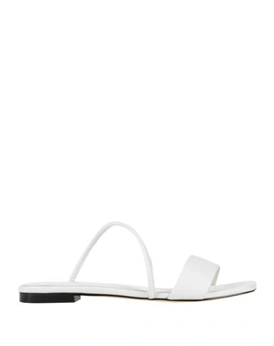 Mara & Mine Woman Sandals White Size 6 Soft Leather In White