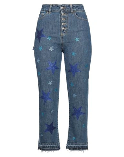 Rossano Perini Woman Jeans Blue Size 30 Cotton, Elastane In Blue