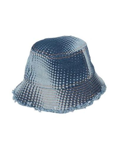 Shop Rabanne Paco  Woman Hat Blue Size Onesize Cotton