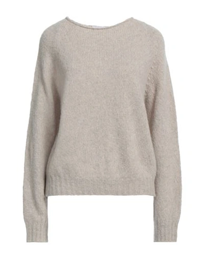 Scaglione Woman Sweater Beige Size Xs Merino Wool, Recycled Cashmere, Polyamide In Beige