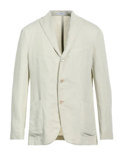 Shop Boglioli Man Blazer Ivory Size 42 Cotton, Linen In White