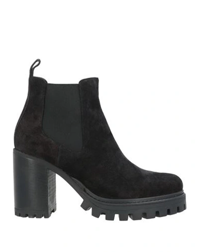 Shop Pollini Woman Ankle Boots Black Size 7 Soft Leather
