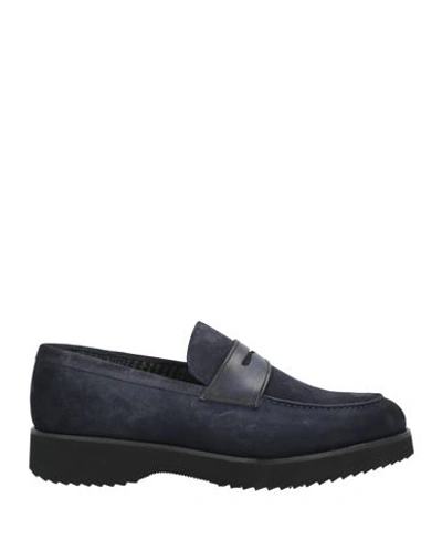 Shop Doucal's Man Loafers Midnight Blue Size 9 Soft Leather