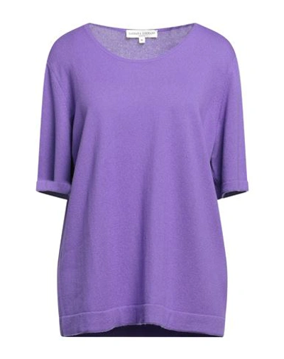 Shop Barbara Lohmann Woman Sweater Purple Size 14 Cashmere