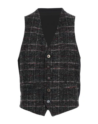 Shop Koon Man Tailored Vest Black Size 38 Acrylic, Polyester, Wool